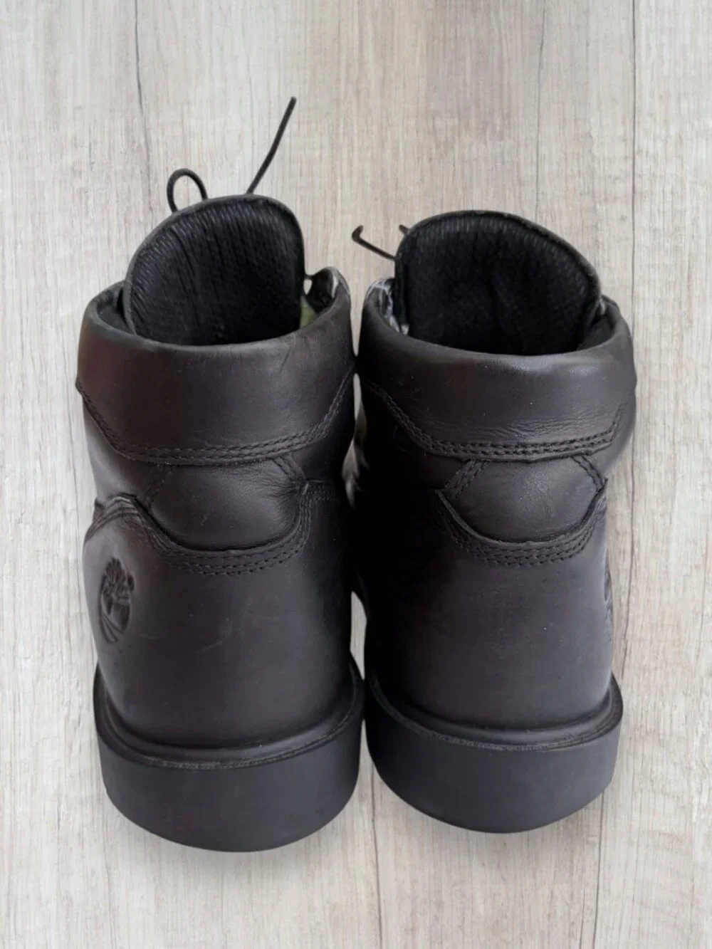 Timberland Waterproof Chukka Boots Black Leather Men's 10.5 Lace Up Work Boots